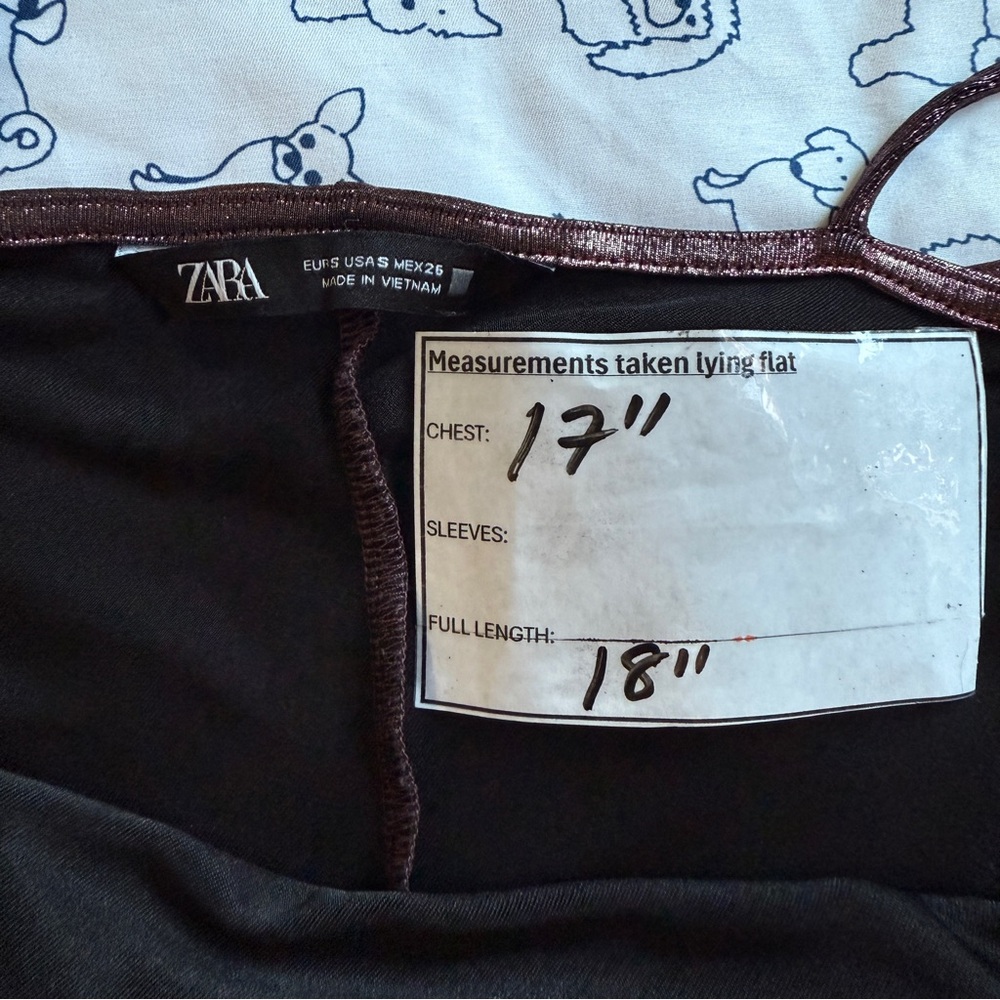 Zara Metallic Draped Cowl Neck Camisole, Small - Picture 8 of 8